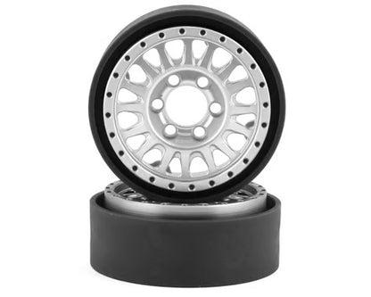 Vanquish Products KMC KM445 Impact 1.9" Beadlock Crawler Wheels (Clear) (2) (VPS07802)