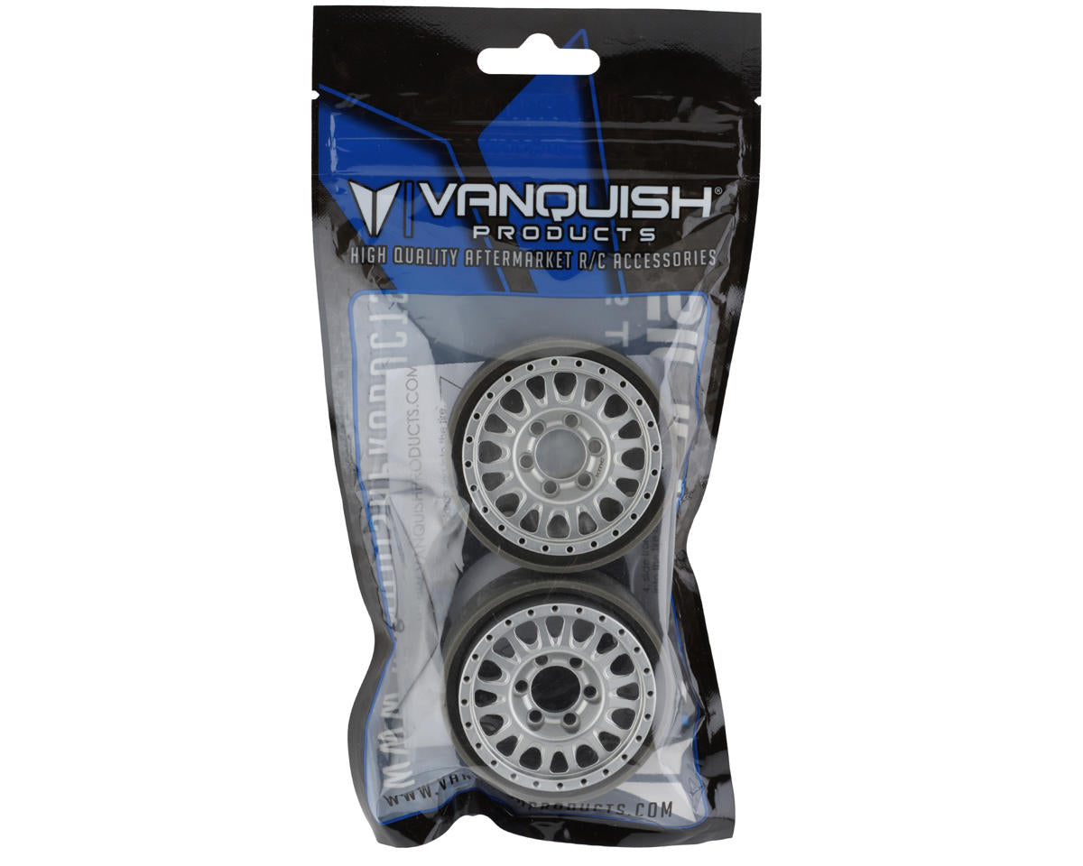 Vanquish Products KMC KM445 Impact 1.9" Beadlock Crawler Wheels (Clear) (2) (VPS07802)