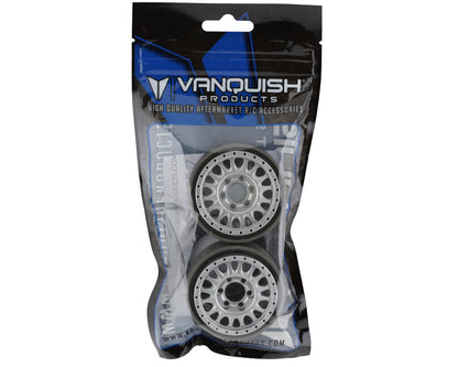 Vanquish Products KMC KM445 Impact 1.9" Beadlock Crawler Wheels (Clear) (2) (VPS07802)