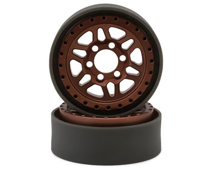 Vanquish Products Battle Born Kilo 1.9" Beadlock Crawler Wheels (Bronze) (2) (VPS08196)